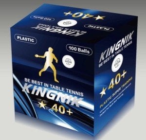 KINGNIK 40+ ABS Plastik Antrenman Topu - 100 Adet/Kutu